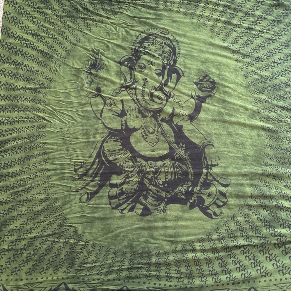 Green Elephant Tapestry shawl